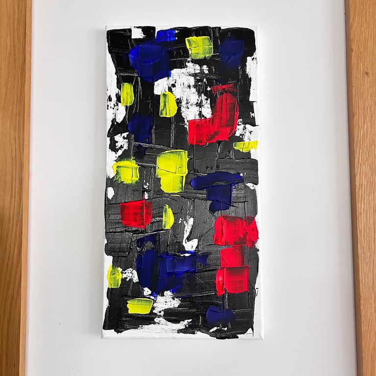 Textured acrylic artwork on canvas 