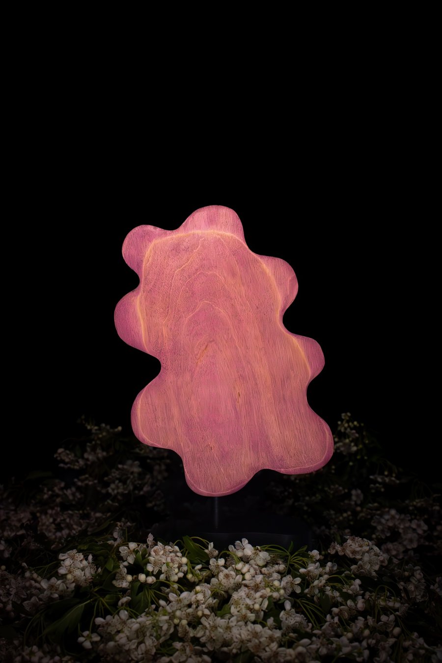 "Amethyst" - abstract wooden sculpture 
