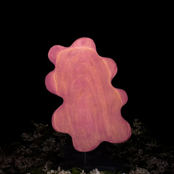 "Amethyst" - abstract wooden sculpture 