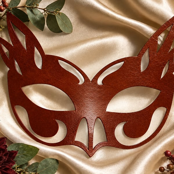 Real Leather Masquerade Mask.  'Ladyhawke'. Carnival, Role Play, Belly Dance