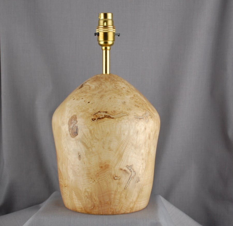 Unique Burr Ash Lamp