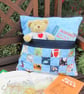 Cushion Cover with Storage Pocket for Books and Toys - Image 1