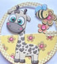 Giraffe rocker birthday card