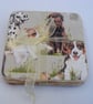 Set of 4 decoupaged jack russell and friends dog coasters. - Image 7