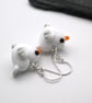 glass seagull earrings - Image 3