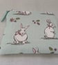 Fabric Coin Purse, Money Pouch, Zipped Purse, Purse, Card Holder, Bunny - Image 7