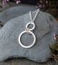 Sterling Silver Circles Necklace - Geometric Jewellery - Image 1