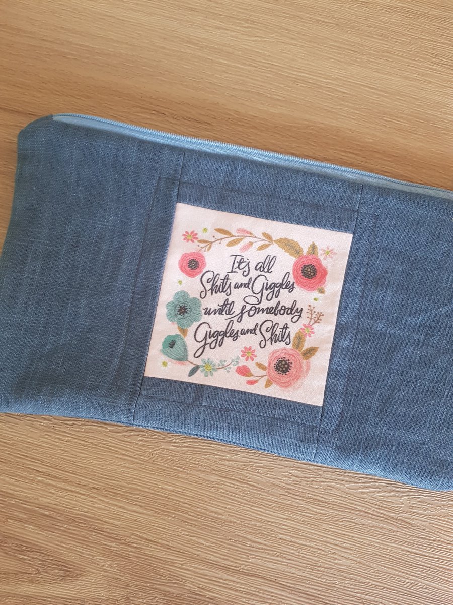 Shits and giggles make up bag 