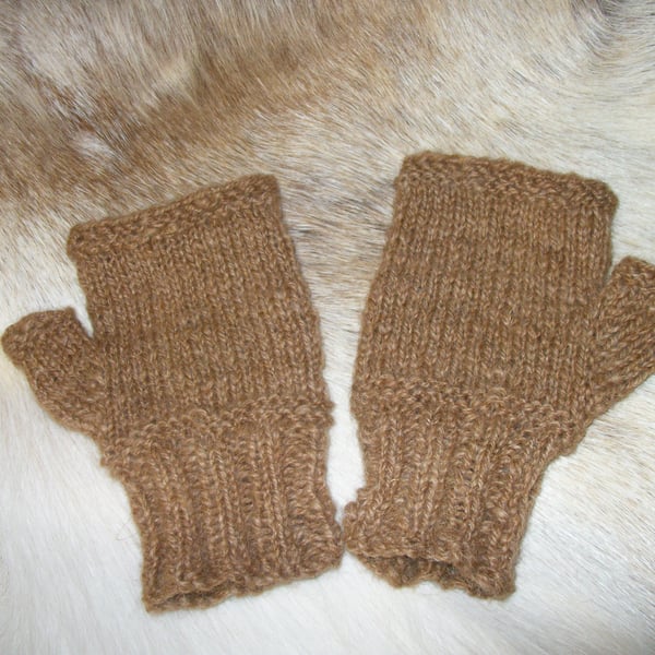 Fingerless Alpaca Gloves Knitting Pattern. PDF Knitting Pattern