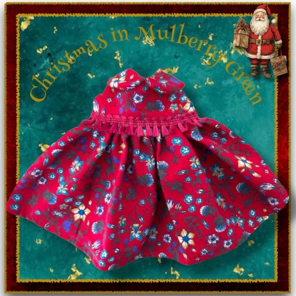 Scarlet Tasseled Christmas Dress 