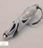 Handcrafted Acrylic Keyring Turned and polished with quality 'Chrome' fixings - Image 2