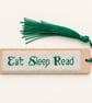 Handmade Cross Stitch Wooden Bookmark with Tassel – Choice of Reading Quotes - Image 6