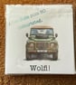 Land Rover Defender Personalised Birthday Card.Watercolour Style. Custom message - Image 7