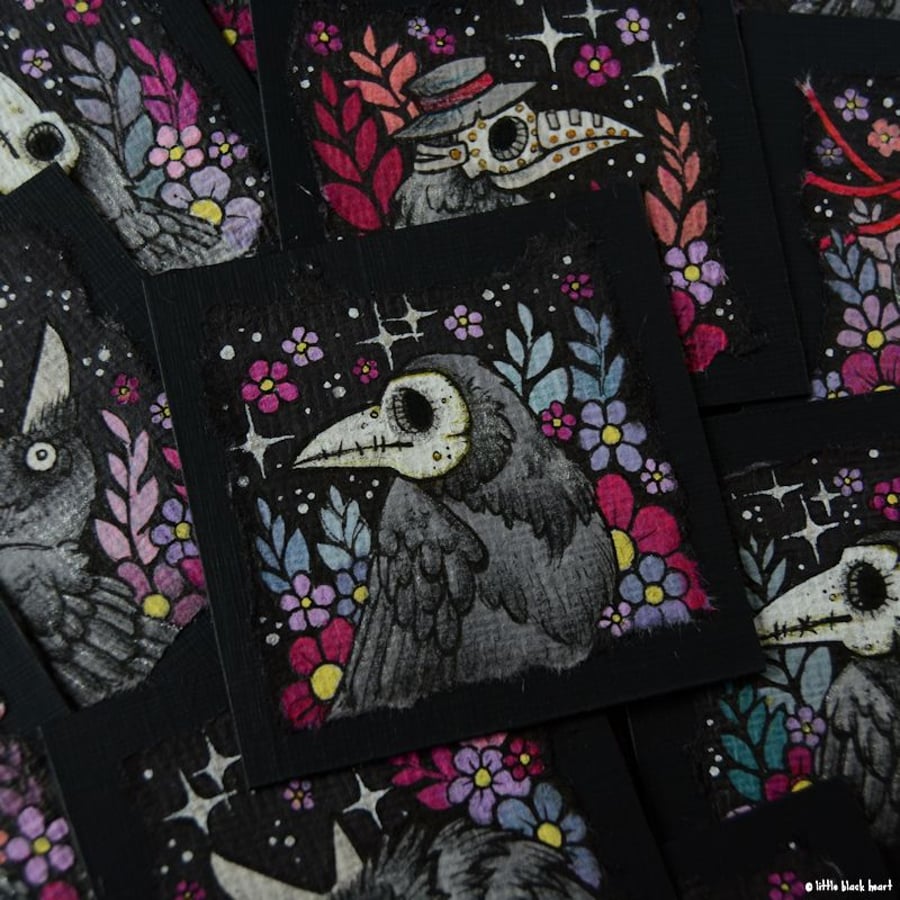 mini crow no. 1 - original twinchie illustration