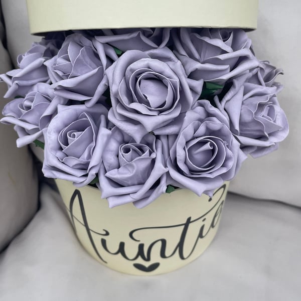 thank you handmade Foam Roses Hat Box