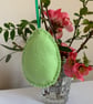 Easter decoration. Orange and peach flowers. Wool felt. Handmade. - Image 3