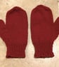 Red Hand Knit Mittens - Image 1