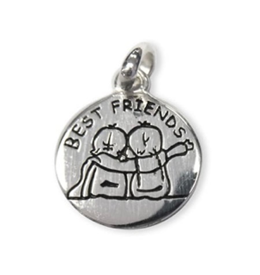 Sterling Silver Best Friends Pendent Charms