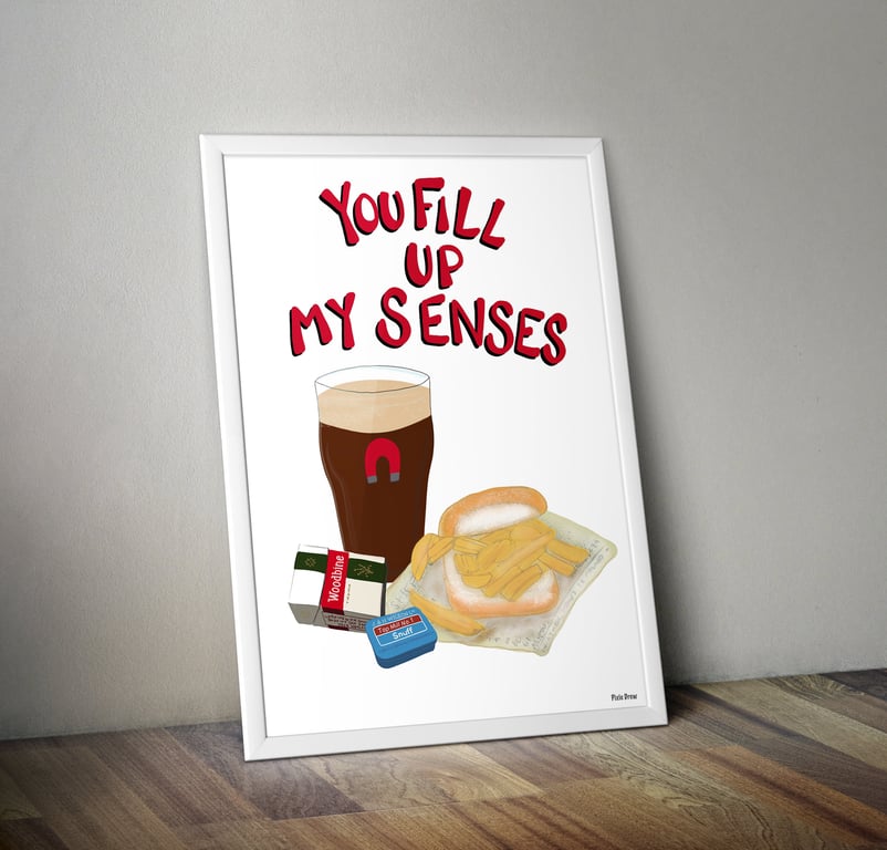 You fill up my senses print for Sheffield United fans