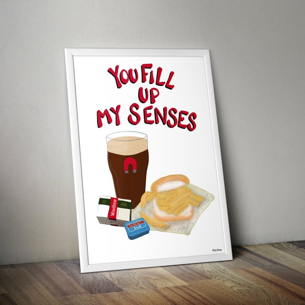 You fill up my senses print for Sheffield United fans
