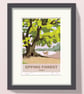 Epping Forest, retro style travel poster A4 - Image 3