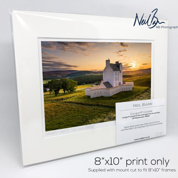 Corgarff Castle, Cairngorms, Scotland - A5 (10" x 8") Unframed Print