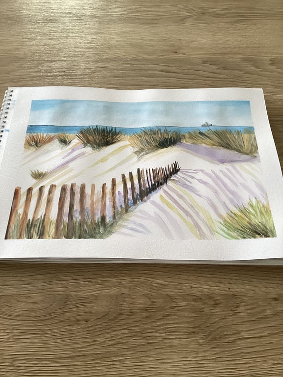 Sandunes, coastal area, Northumberland coastline,