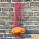 Boho macrame cat bed 