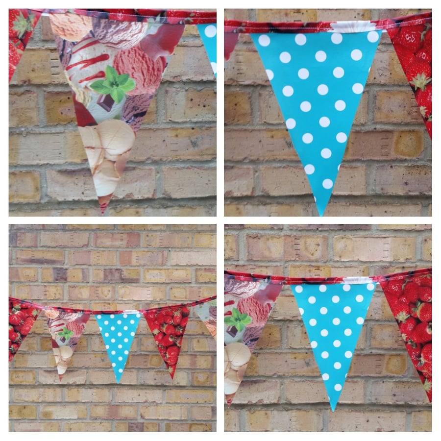 Party bunting made in pvc. Free uk delivery.  