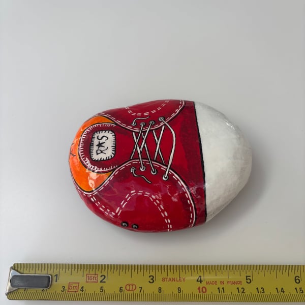 hand painted Rock sneaker.