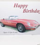 Jaguar E-Type V12 1973 - Birthday, Anniversary, Retirement or Plain Card
