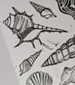 Multi Shell Lino Print (Black) - Image 3