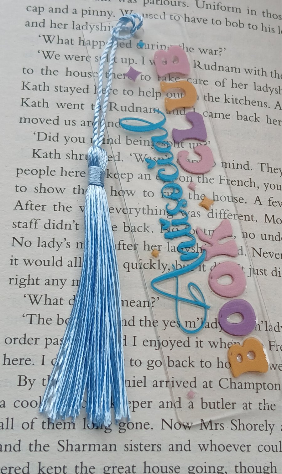 Clear Acrylic bookmark 