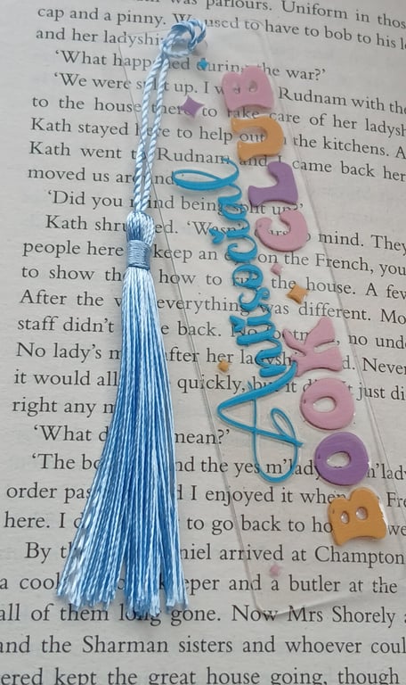 Clear Acrylic bookmark 