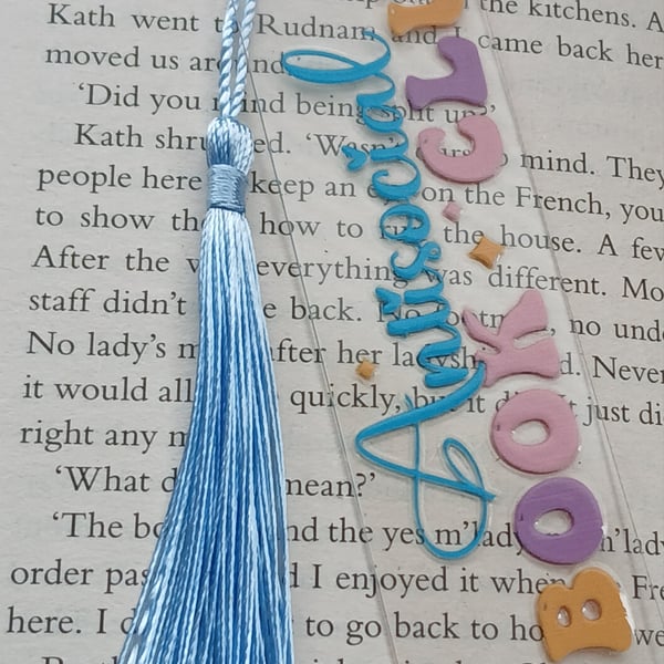 Clear Acrylic bookmark 