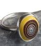 Sterling silver and corvette fordite ring - Image 5