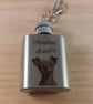 Personalised Photo or Text Engraved Hip Flask Keyring - Image 9