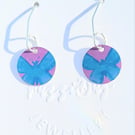 Handmade Aluminium and Silver Reversible Earrings