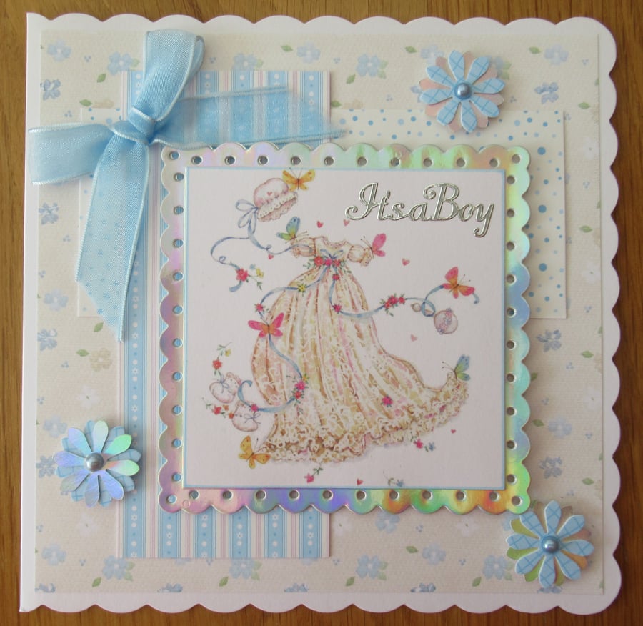 Baby Gown - 7x7" New Baby Card