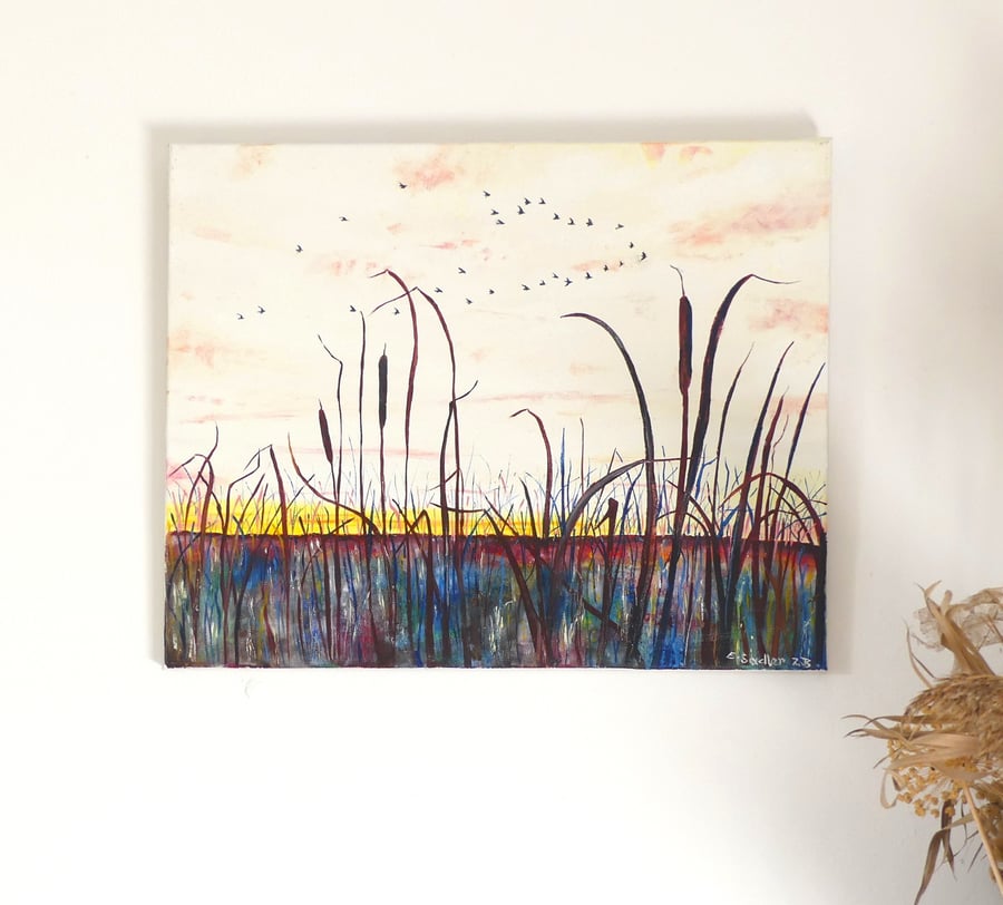  Fen Landscape Original Oil Painting