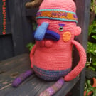 Negative Norman collectible, soft companion creature, doll plushie for adults