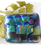 Patchwork  Brooch 101 Dichroic Fused Glass Handmade  - Image 1