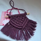 Macrame mini wall hanging