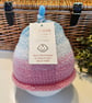Baby Girls Knotted Fairisle Hand Knitted Pixie Hat 6-12 months size