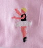 Ballerina, T-shirt, Age 18-24 months, hand embroidered - Image 3