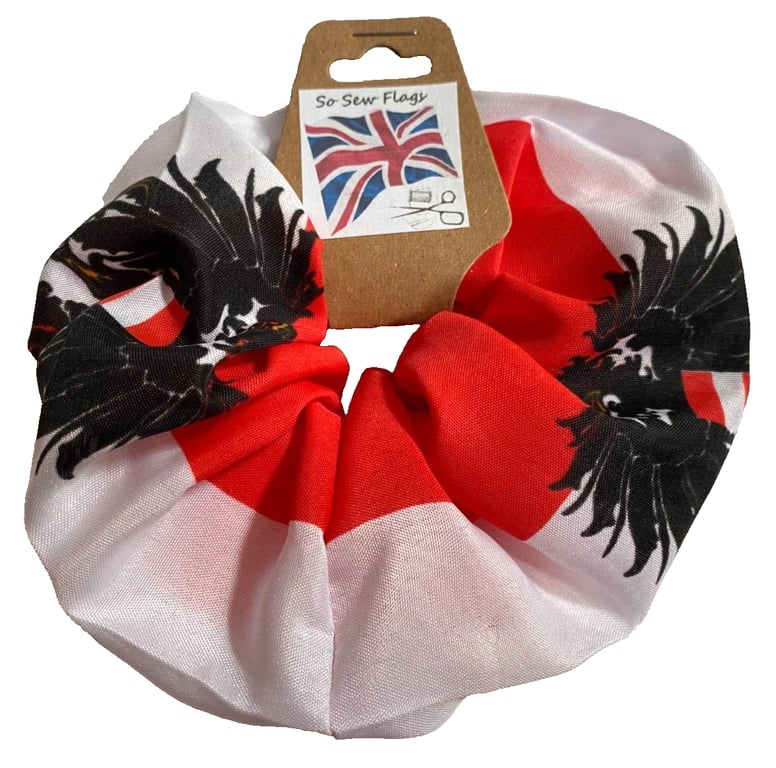 Austria Eagle Flag Hair Scrunchie Scrunchies Accessory Band Elastic