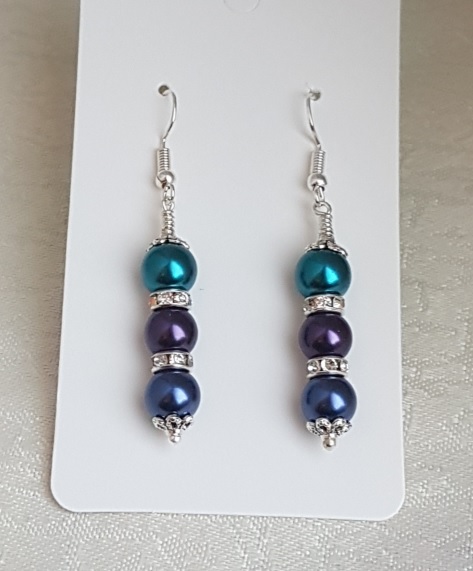 Gorgeous Peacock Power Earrings - Silver tones