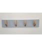 Bespoke Hand-Carved Coat Hook Rack Reclaimed Maple - Image 5