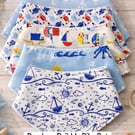 Bandana Baby Bib - Set of 5 - age 12months - 3years