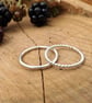 Handmade Silver Berry Stacking Rings